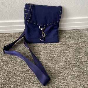 Rebecca Minkoff Nylon Flap Crossbody True Navy